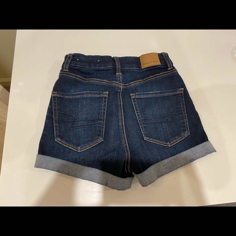 American Eagle: High Rise Denim Shorts - Picture 2 of 2